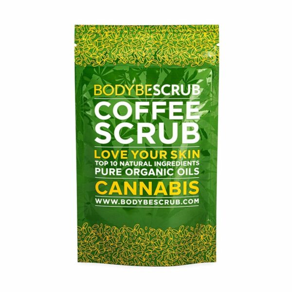 BODYBE Scrub - Kávový peeling Cannabis (DOUBLE Pack 2x100g)